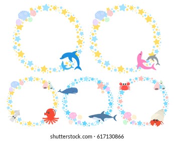 Sea creatures frame
