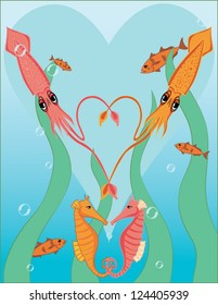 Sea Creatures in Love