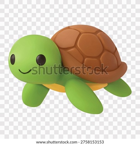 Sea Creatures and Marine Life Vector Icon Set | 3D icon set | a sea turtle