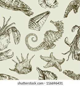 sea creatures pattern