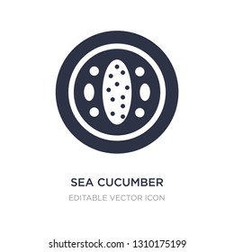 sea cucumber icon on white background. Simple element illustration from Food and restaurant concept. sea cucumber icon symbol design.
