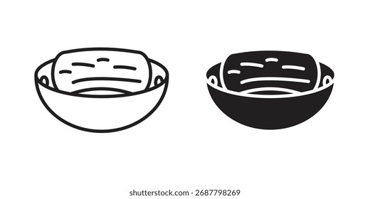 Ícones de pepino do mar conjunto de vetor simples. símbolo símbolo de sinal de logotipo conjunto