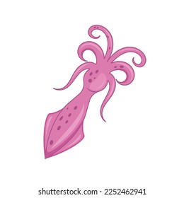 sea cuttlefish cartoon  vector element design template web