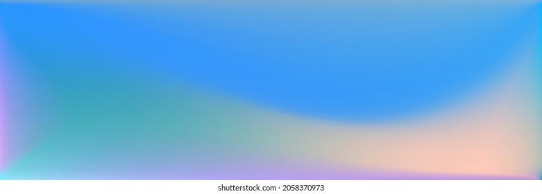 Sea Dark Wavy Gradient Mesh. Blue Rainbow Horizontal Lines Backdrop. Indigo Vivid Multicolor Smooth Surface Illustration. Vibrant Blurred Background. Bright Color Wavy Gradient Mesh.