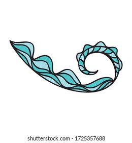 Sea decorative element. Vector illustration