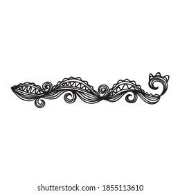 Sea decorative element. Vector illustration
