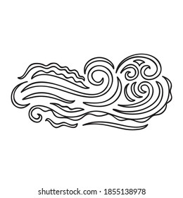 Sea decorative element. Vector illustration