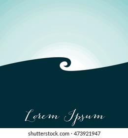 Sea design. blue background. Colorful illustration , vector eps 10