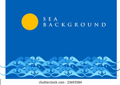 Sea Design. Vector illustration