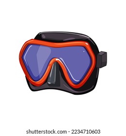 sea diving mask cartoon. sea diving mask sign. isolated symbol vector illustration
