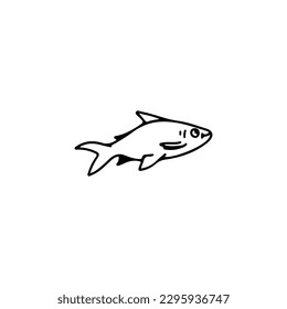 sea ​​fish doodle vector illustration