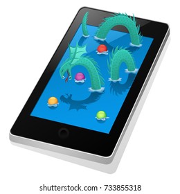 Sea dragon game on smart phone