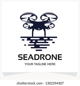 Sea Drone Logo Design Template Inspiration