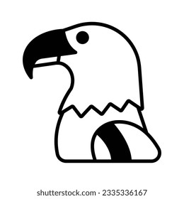 Sea eagle Vector icon which can easily modify or edit

