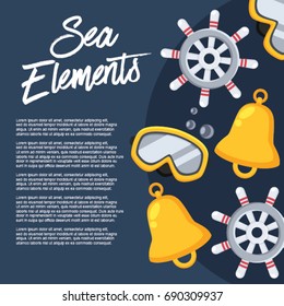Sea Elements : Vector Illustration