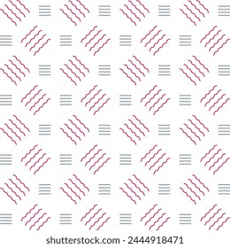 Sea fabulous trendy multicolor repeating pattern vector illustration design