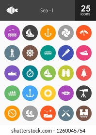Sea Filled Icons