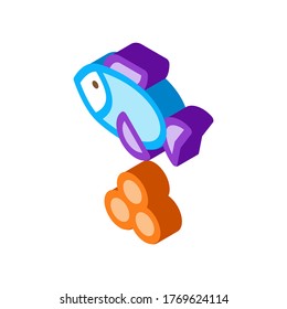 Sea Fish Caviar Icon Vector. Isometric Sea Fish Caviar sign. color isolated symbol illustration