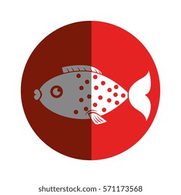 sea fish emblem icon