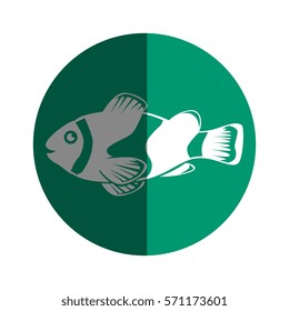 sea fish emblem icon