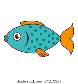 sea fish emblem icon
