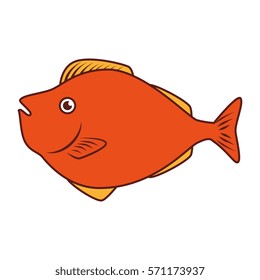 sea fish emblem icon