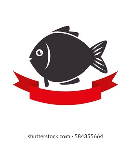 sea fish emblem icon