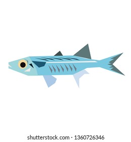 sea fish flat illustration
