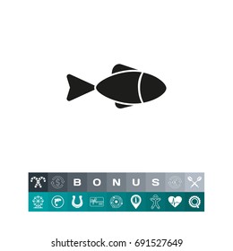 Sea fish icon