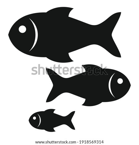 Sea fish icon. Simple illustration of sea fish vector icon for web design isolated on white background