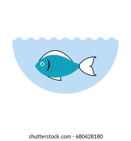 sea fish isolated icon