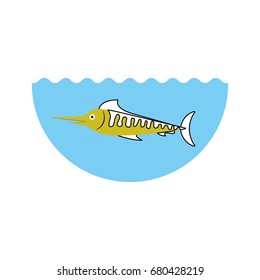 sea fish isolated icon