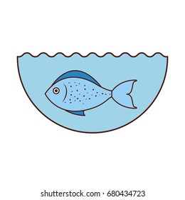 sea fish isolated icon