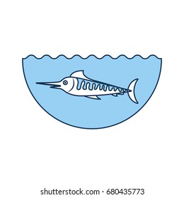 sea fish isolated icon
