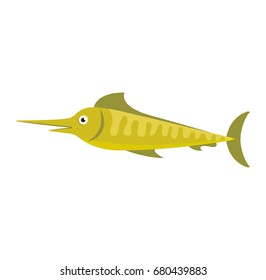 sea fish isolated icon