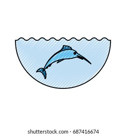 sea fish isolated icon