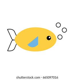 sea fish swiming icon