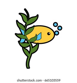 sea fish swiming icon
