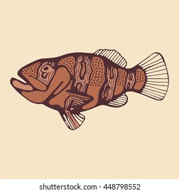 sea fish. vector