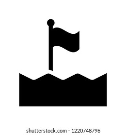sea flag icon. Trendy sea flag logo concept on white background from Nautical collection. Suitable for use on web apps, mobile apps and print media.
