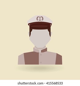 sea flat icon design 