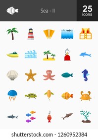 Sea Flat Icons