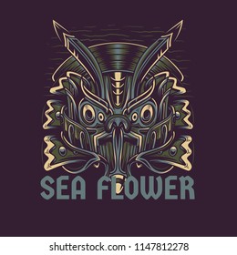 Sea Flower Illustration