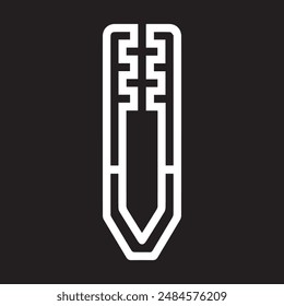 Sea food cracker vector icon.