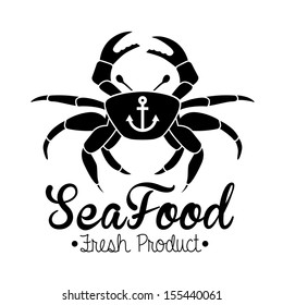 sea food design over white background vector illustration