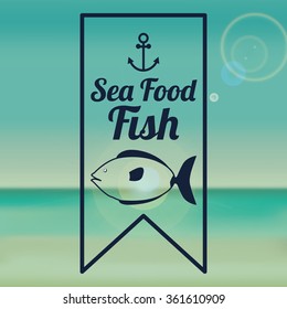 sea food fish design 