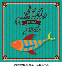 sea food fish design 