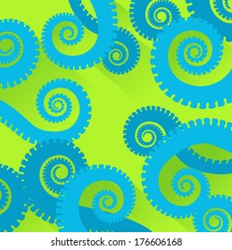 sea food - flat style. octopus tentacles