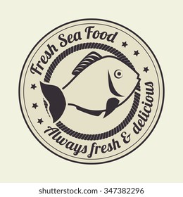 Sea food gastronomy graphic design, vector illustration eps10