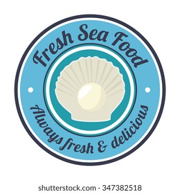 Sea food gastronomy graphic design, vector illustration eps10